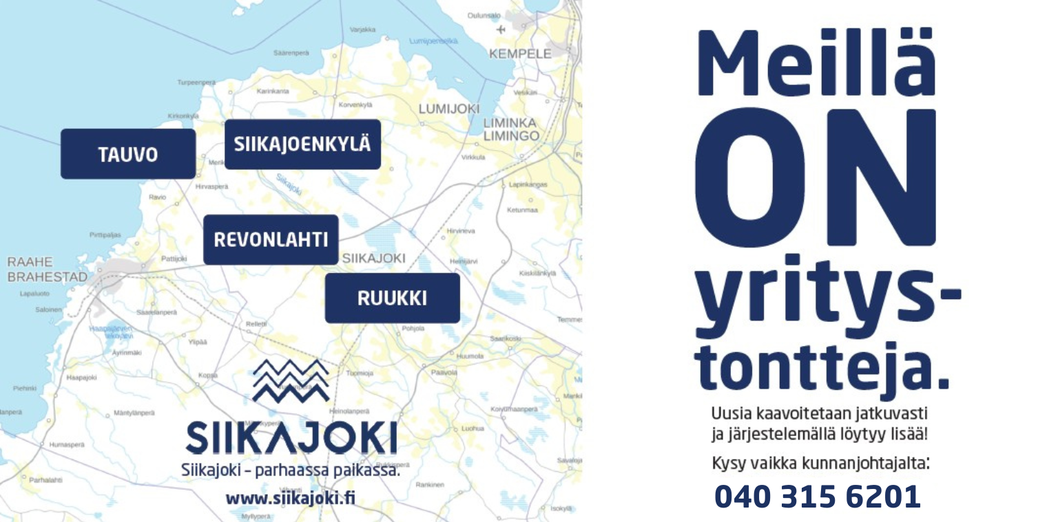 Tonttimainos, kartalla paikkakunnat