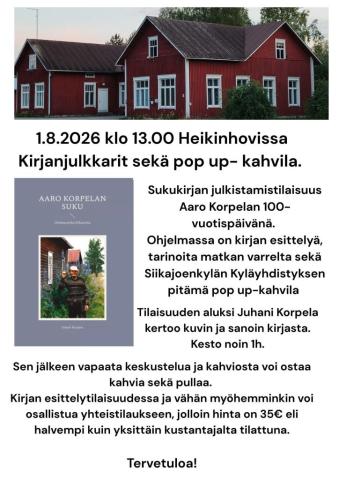 Sukukirjan julkistamistilaisuus