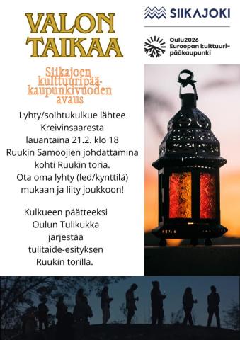 lyhtye ja kävelijöitä varjossa 